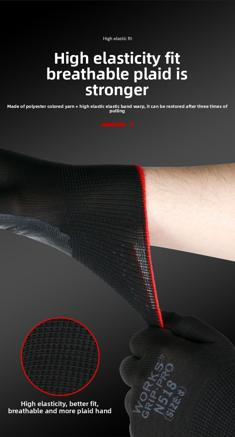 FOR WHOLE SALE ONLY PRICE ON REQUEST                      Labor Protection Gloves Nitrile Oil-Resistant Waterproof Wear-Resistant 13-Pin Black Yarn Rubber Coated Construction Site Work Labor Protection Gloves