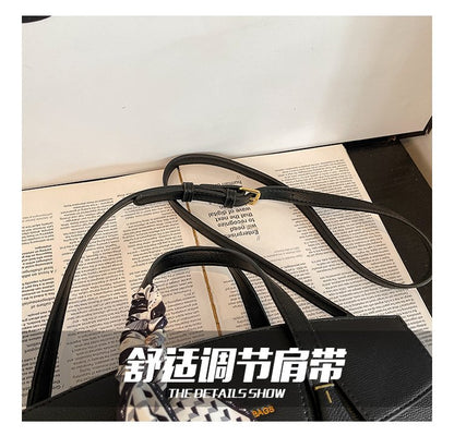 Single Shoulder Bag One Size Small Square Bag Women's Bag PU 2025 Autumn Zipper