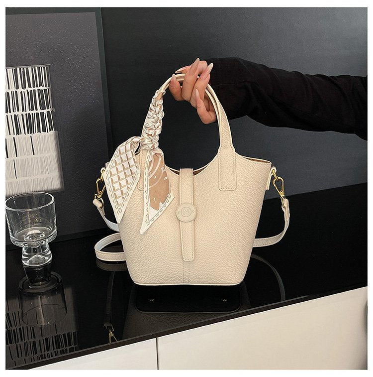 One Size Bucket Bag Vegetable Basket Bag Women's Bag PU