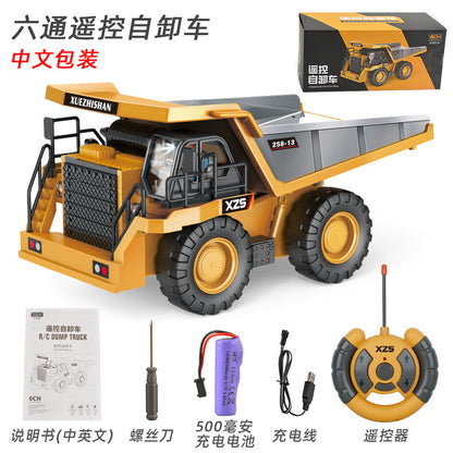 Children's Electric Toy Light and Sound Engineering Vehicle1:20Track Alloy Remote Control Excavator Model