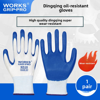 FOR WHOLE SALE ONLY PRICE ON REQUEST                     Nitrile Rubber Coated Labor Protection Gloves for Construction Site Work, Thickened, Wear-resistant, Odorless, Breathable Nylon Latex Work Gloves