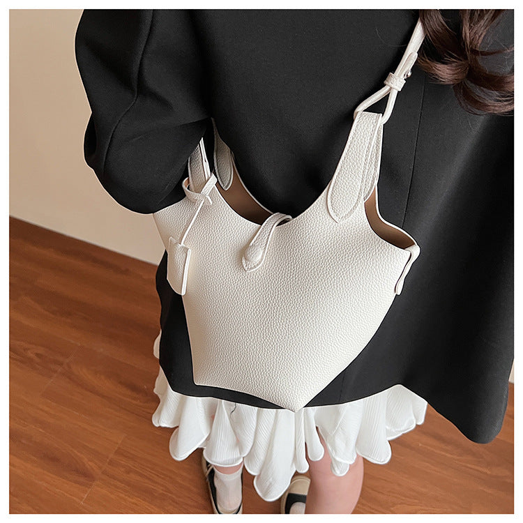 Niche Design Sense Simple Commuting Versatile Bucket Bag