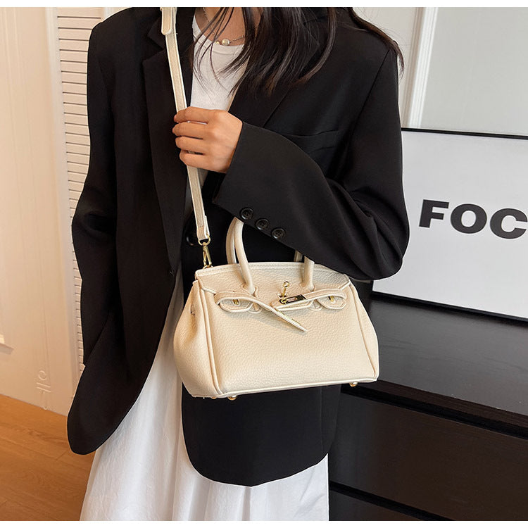 Block Platinum Small Square Handbag for Women