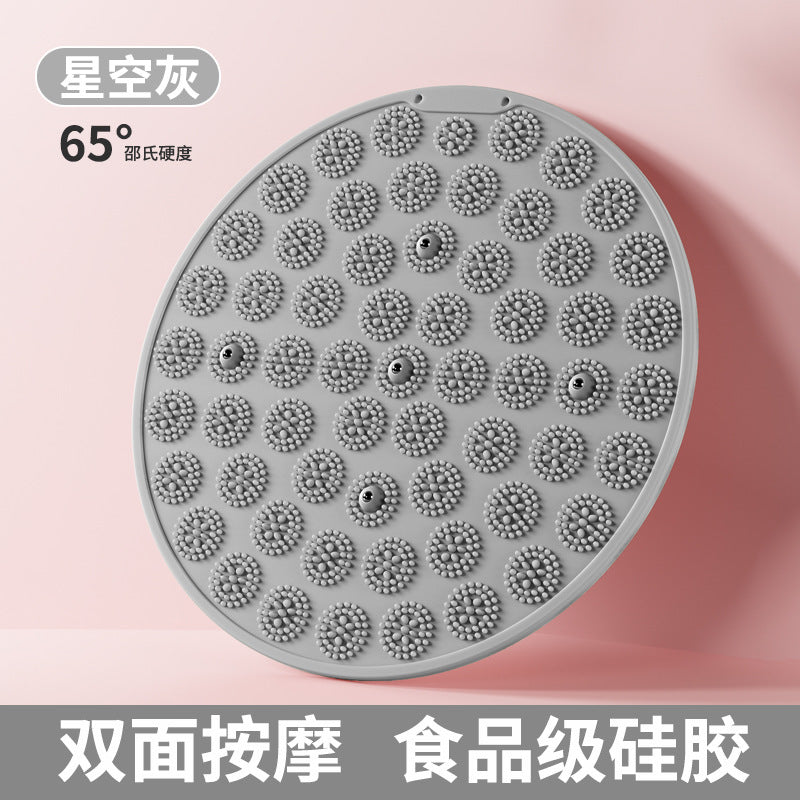 Silicone Acupressure Mat Double-Sided Foot Massage Pad with Magnetic Therapy for Home Use, Thickened Ultra Slow Running Meridian Running Mat Foot Massage Mat