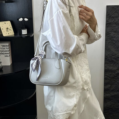 Women's Bag Vegetable Basket Bag PU Zipper Crossbody Handbag One Size