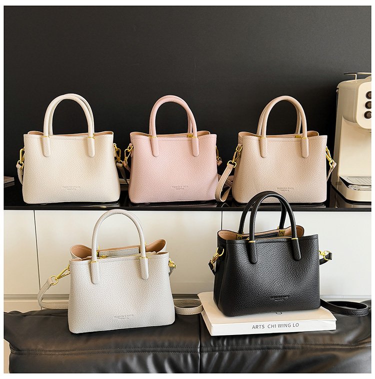 Single Shoulder Bag with Stitching, Single Shoulder Crossbody Handbag for Women, Zipper PU