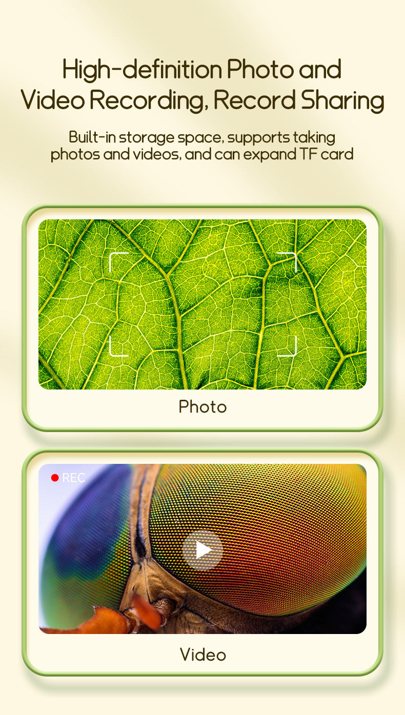 Children's Portable Optical Microscope Magnifier Toy Handheld Mini Student Experiment Science Handheld Microscope