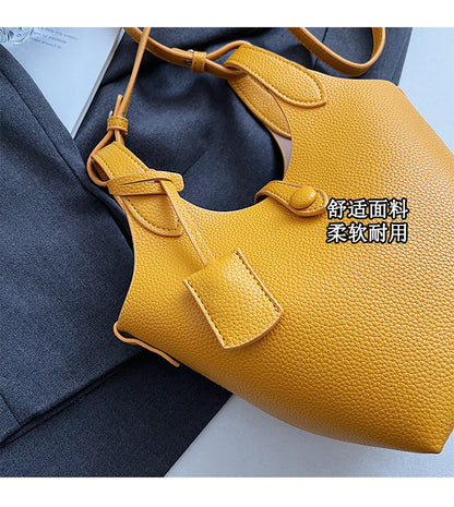 Niche Design Sense Simple Commuting Versatile Bucket Bag