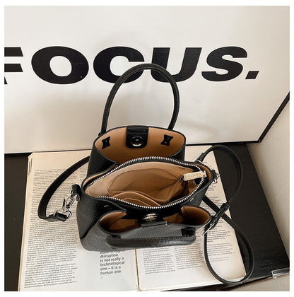 Women's Bag Zipper PU One Size 2025 Summer Basket Bag Shoulder Bag