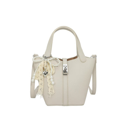 Bucket Bag Women's Bag PU Shoulder Bag Lock Buckle