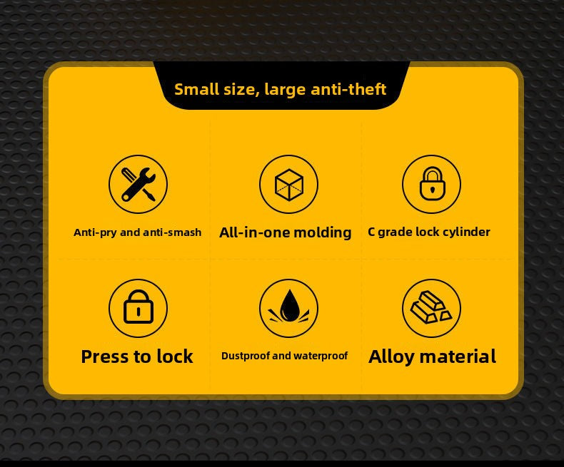 Universal Electric Bike Disc Brake Lock Motorcycle Lock Anti-Theft Bicycle Alarm Disc Brake Lock Mountain Bike Lock Bicycle Lock