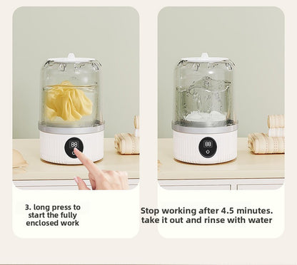 Mini Small Washing Machine Blue Light Sterilization Portable Baby and Mother Underwear Socks Panties Professional Underwear Laundry Cup