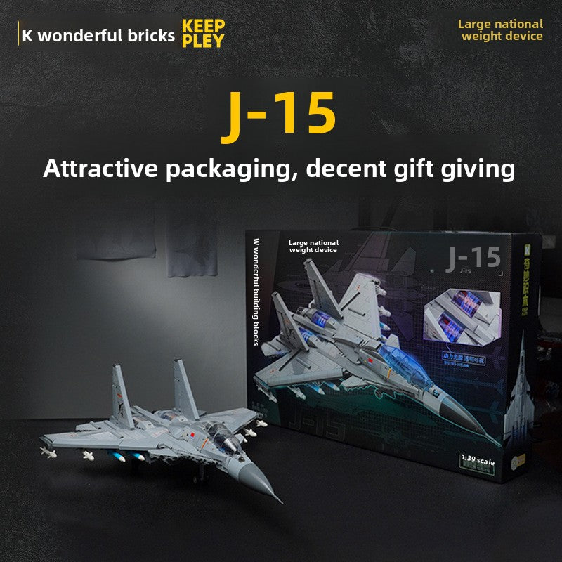 Wonderful Building Blocks KEEPPLEY Great Power Heavy Equipment 99A Main Battle Tank J-20 Fujian Aircraft Carrier J-15 J-10C Toys