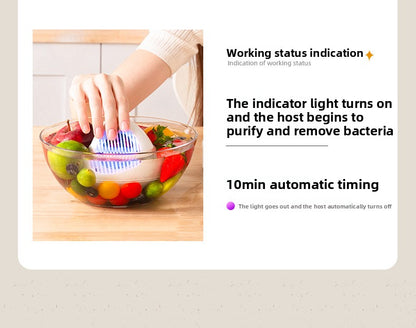 Custom Household Small Fruit Washer Tableware Vegetable Meat Purifier USB Hydroxyl Purifier