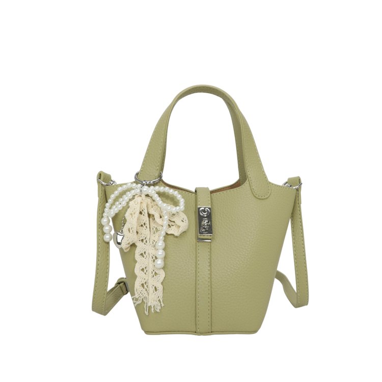 Bucket Bag Women's Bag PU Shoulder Bag Lock Buckle