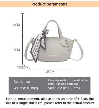 Women's Bag Vegetable Basket Bag PU Zipper Crossbody Handbag One Size