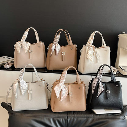 Magnetic Buckle Shoulder Bag Women's Bag 2025 Spring Tote Bag PU One Size