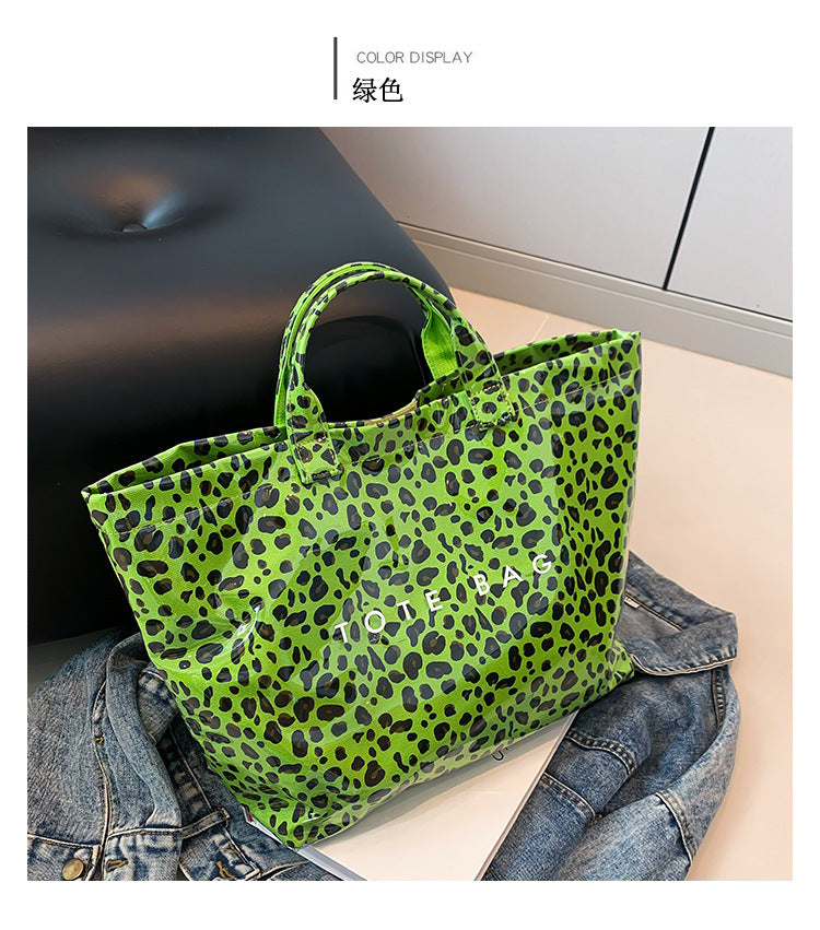 Leopard Print Handheld Large Bag Tote Bag