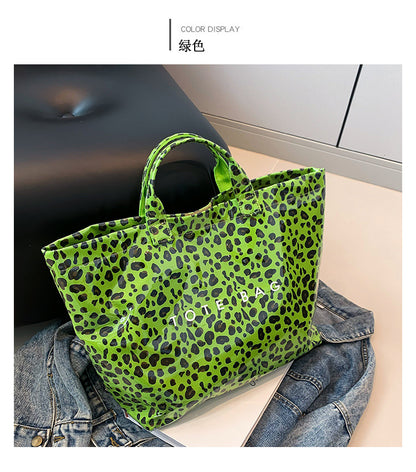 Leopard Print Handheld Large Bag Tote Bag