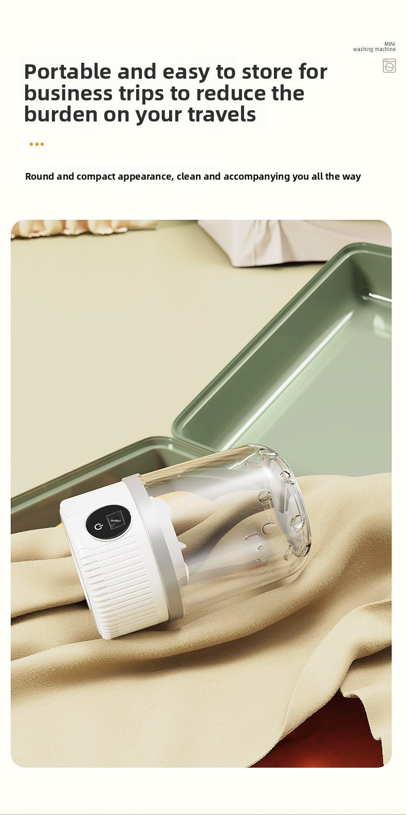 Mini Small Washing Machine Blue Light Sterilization Portable Baby and Mother Underwear Socks Panties Professional Underwear Laundry Cup