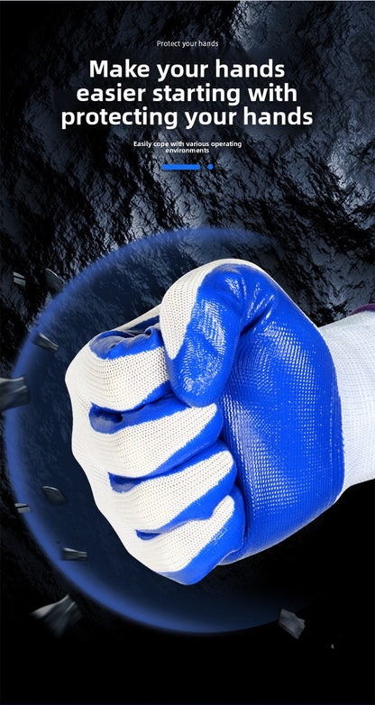 FOR WHOLE SALE ONLY PRICE ON REQUEST                     Nitrile Rubber Coated Labor Protection Gloves for Construction Site Work, Thickened, Wear-resistant, Odorless, Breathable Nylon Latex Work Gloves