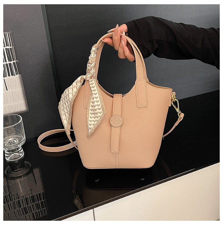 One Size Bucket Bag Vegetable Basket Bag Women's Bag PU