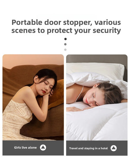 Adjustable Door Stopper Hotel Security Anti-Theft Home Door Blocker Door Stopper Door Blocker for Women Portable Alarm Device