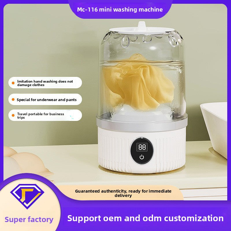Mini Small Washing Machine Blue Light Sterilization Portable Baby and Mother Underwear Socks Panties Professional Underwear Laundry Cup
