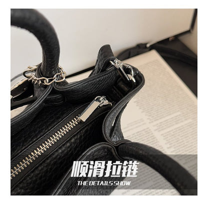 Zipper Tote Bag Women's Bag PU2025 Spring One Size Crossbody Handbag