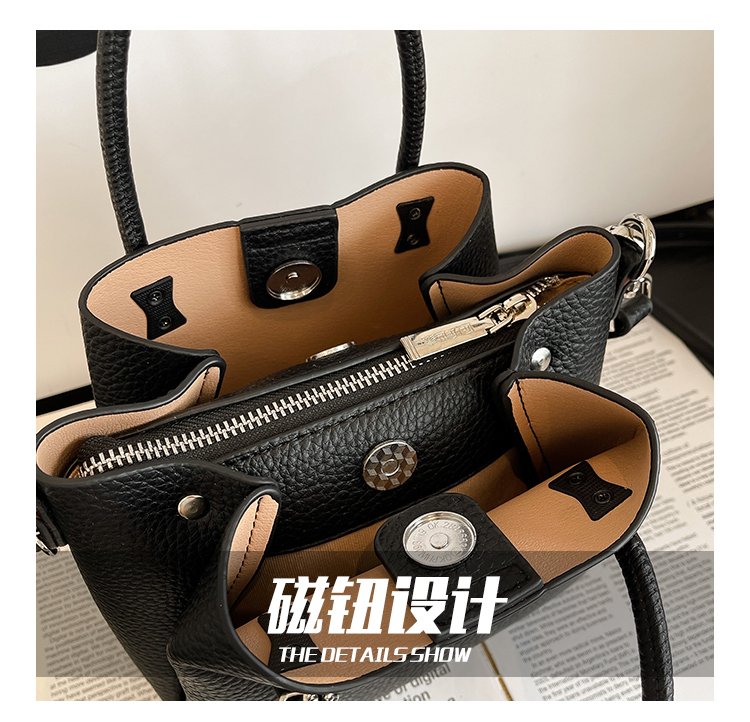 Women's Bag Zipper PU One Size 2025 Summer Basket Bag Shoulder Bag