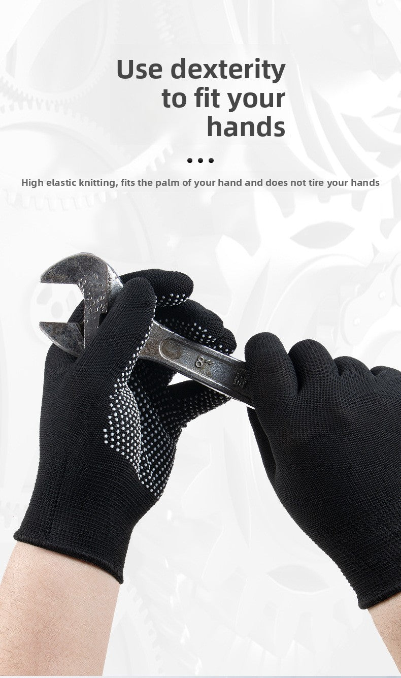 FOR WHOLE SALE ONLY PRICE ON REQUEST                                         Labor Protection Gloves Nylon Non-Slip Dotted Gloves Driving Handling Express Thin 13-Pin Touch Screen Dotted Work Gloves