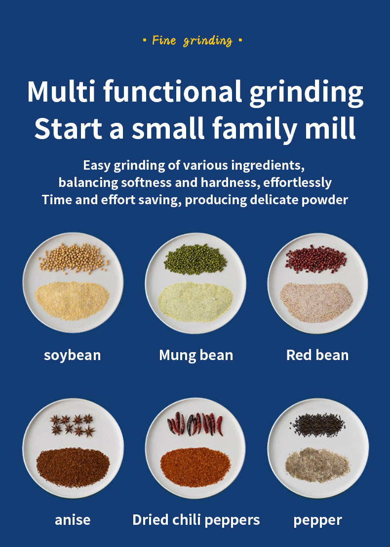Large Capacity Grinder Household Small Coffee Bean Grinding Cup Grains and Herbs Electric Powder Grinder