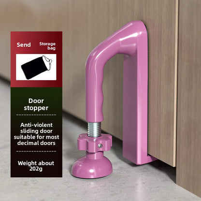 Adjustable Door Stopper Hotel Security Anti-Theft Home Door Blocker Door Stopper Door Blocker for Women Portable Alarm Device