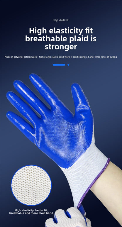 FOR WHOLE SALE ONLY PRICE ON REQUEST                     Nitrile Rubber Coated Labor Protection Gloves for Construction Site Work, Thickened, Wear-resistant, Odorless, Breathable Nylon Latex Work Gloves