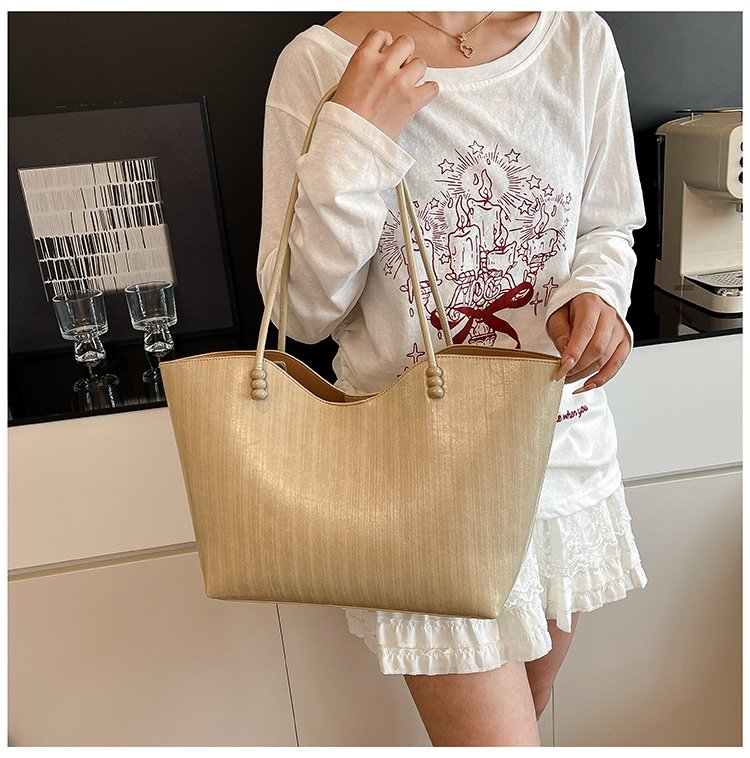 Shoulder Bag One Size Women's Bag Zipper PU 2025 Autumn Tote Bag