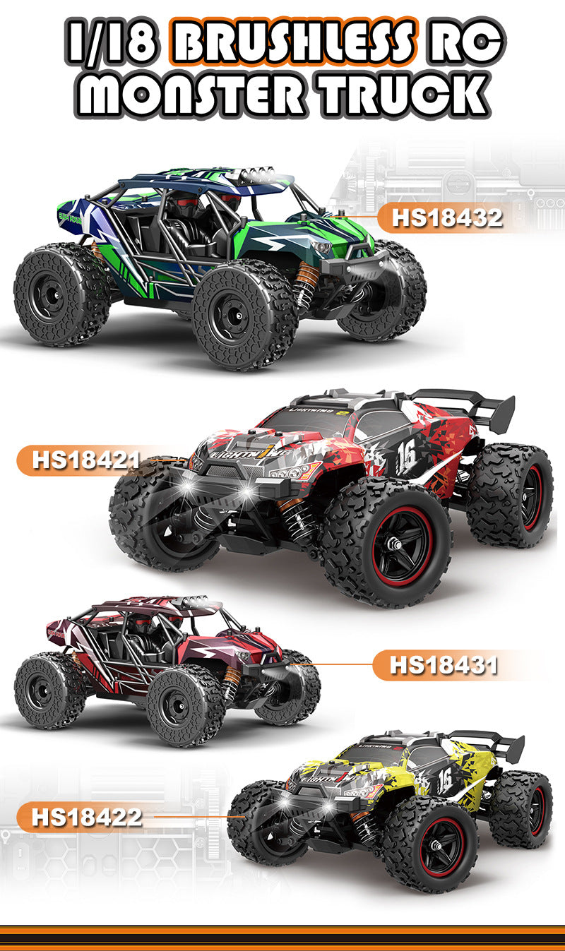 1/18Brushless High-Speed Four-Wheel Drive2.4G Full Scale Professional RC Remote Control Off-Road Big Wheel Bike1/14Brush