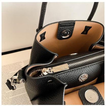 Women's Bag Zipper PU One Size 2025 Summer Basket Bag Shoulder Bag