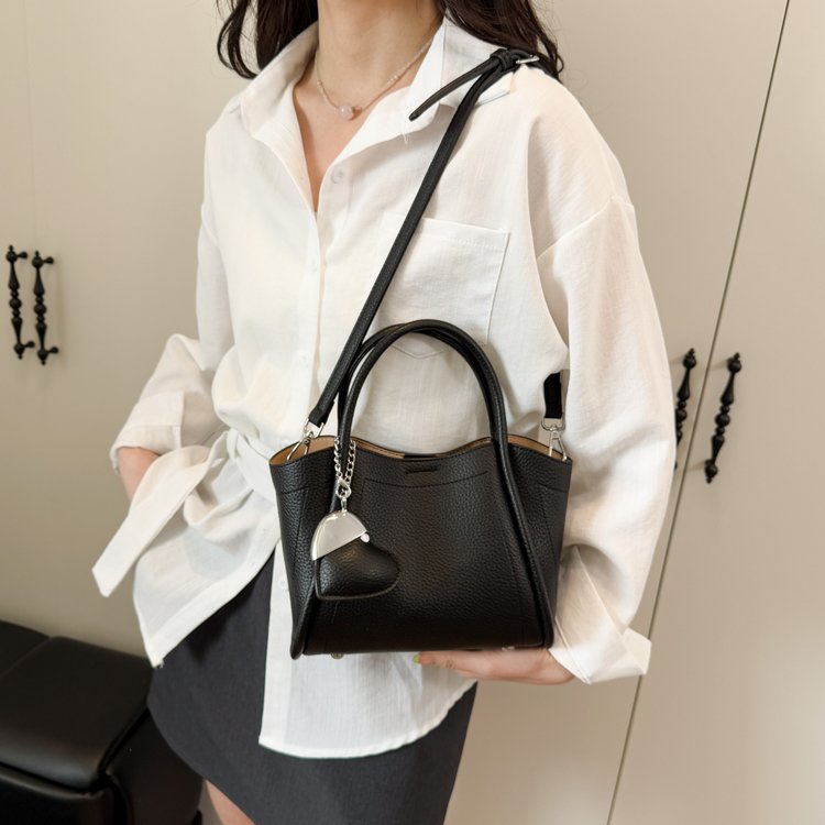 Tote Bag Zipper Shoulder Bag Women's Bag PU