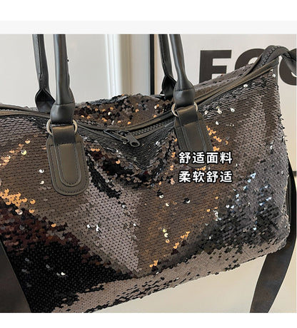 Sequin fashion Large Capacity Travel Bag