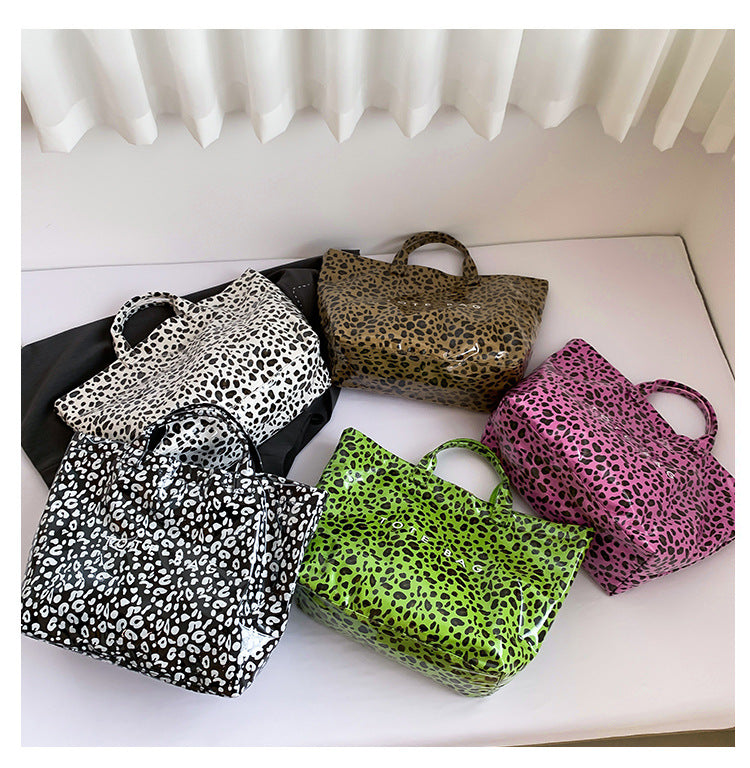 Leopard Print Handheld Large Bag Tote Bag