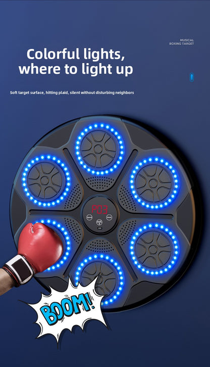 Home Music Boxing Machine Children's Reaction Trainer Adult Bluetooth Boxing Wall Target Smart Hanging Adjustable