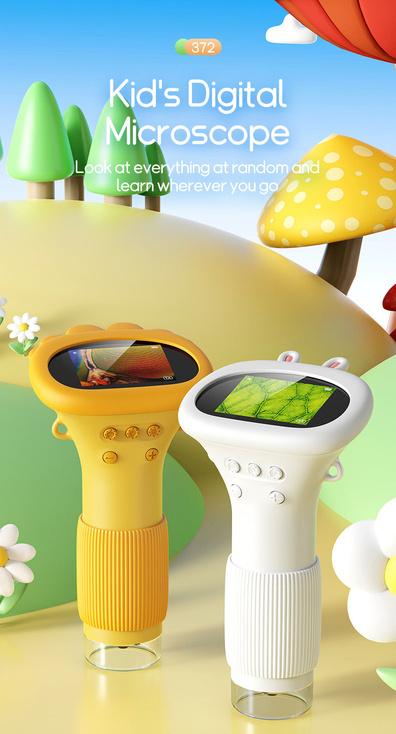 Children's Portable Optical Microscope Magnifier Toy Handheld Mini Student Experiment Science Handheld Microscope