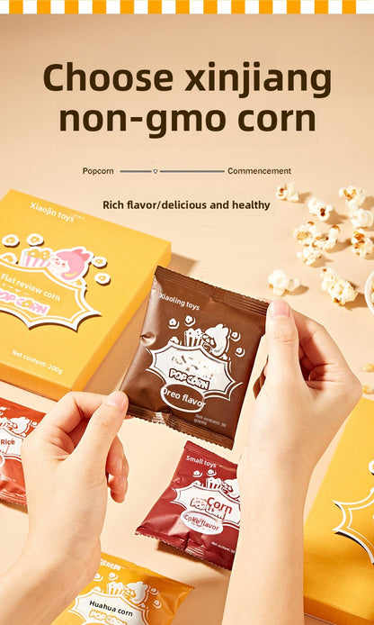 Toys Children's Mini Popcorn Machine Electric Fully Automatic Multi-Functional Small Home Appliance Pretend Play Popcorn Maker for Home Use