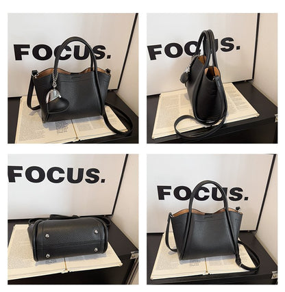 Tote Bag Zipper Shoulder Bag Women's Bag PU