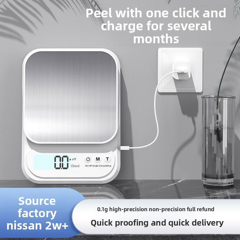 Kitchen Scale High Precision Electronic Scale Kitchen Small Gram Scale Accurate Coffee Scale Gram Weight Measuring Device Household Food Scale