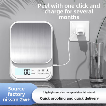 Kitchen Scale High Precision Electronic Scale Kitchen Small Gram Scale Accurate Coffee Scale Gram Weight Measuring Device Household Food Scale