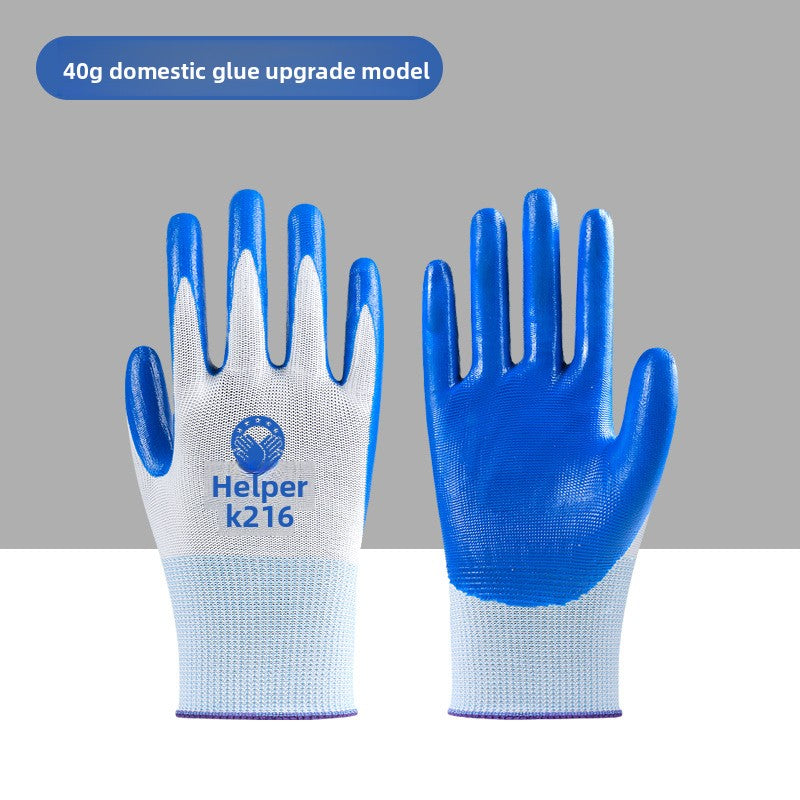 FOR WHOLE SALE ONLY PRICE ON REQUEST                                       Touchscreen Wear-resistant Nitrile Non-slip Coated Work Gloves for Construction Site Wholesale N518 Labor Protection Gloves