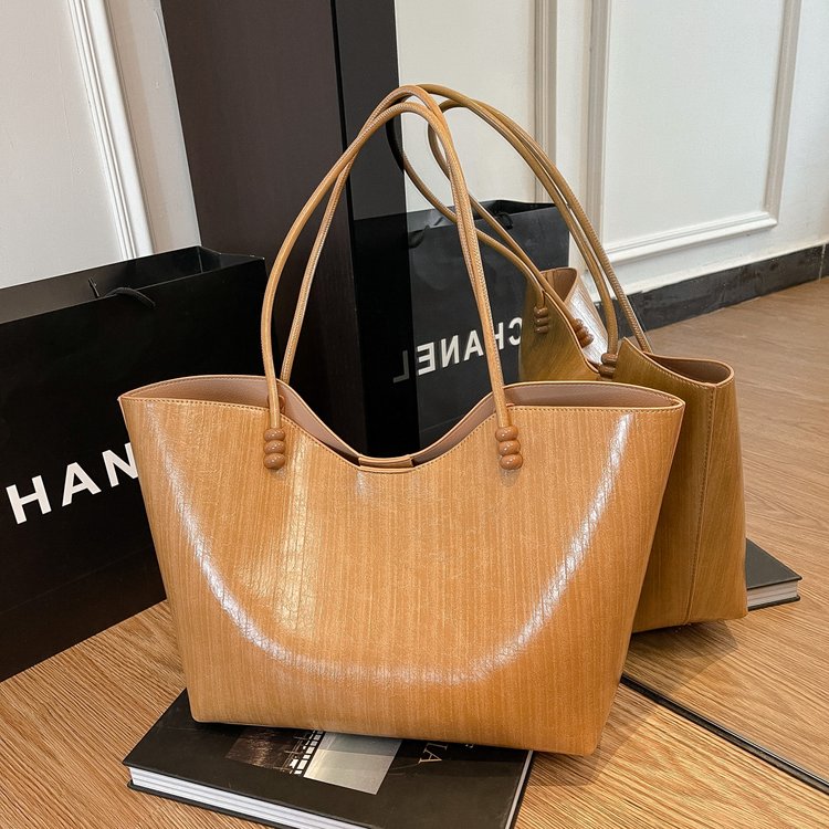 Shoulder Bag One Size Women's Bag Zipper PU 2025 Autumn Tote Bag