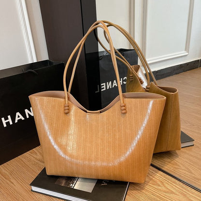 Shoulder Bag One Size Women's Bag Zipper PU 2025 Autumn Tote Bag