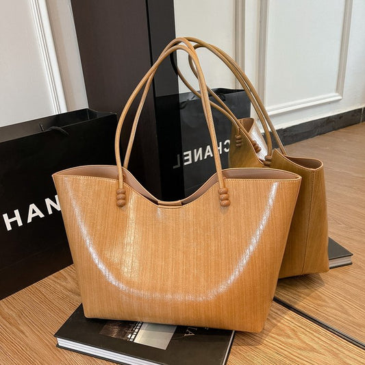 Shoulder Bag One Size Women's Bag Zipper PU 2025 Autumn Tote Bag